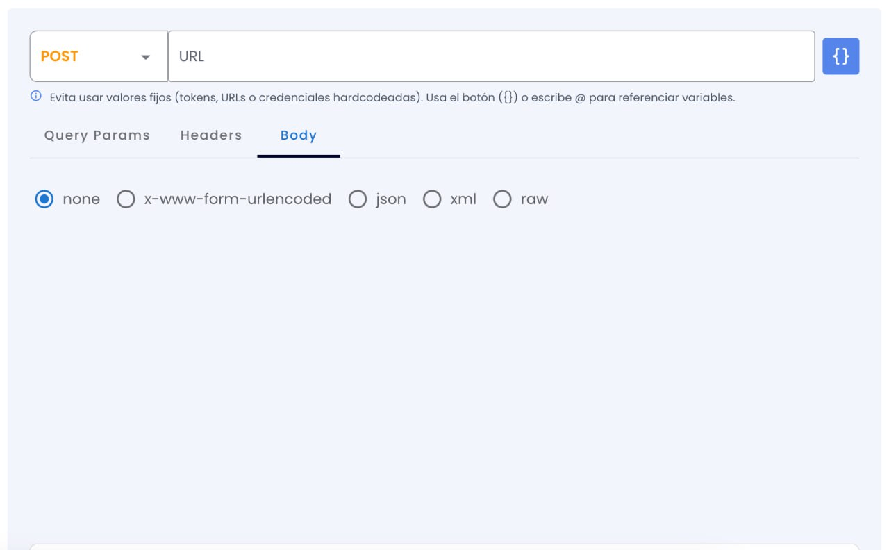 configuring a test request body
