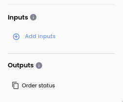 Order status output
