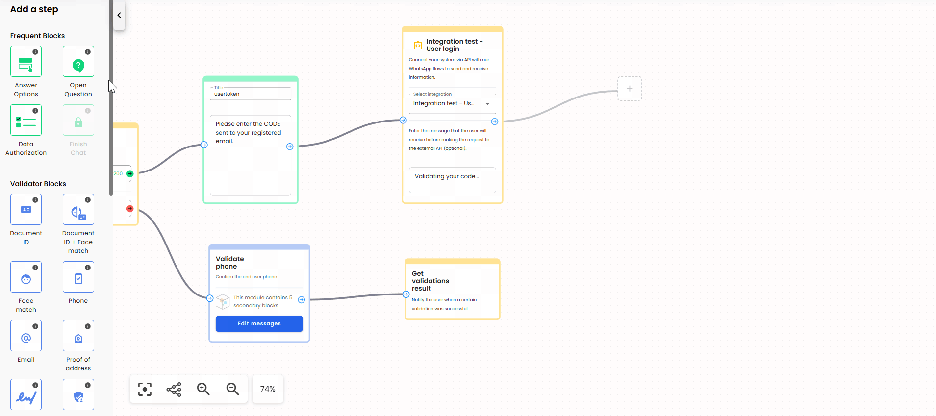 Get validation result