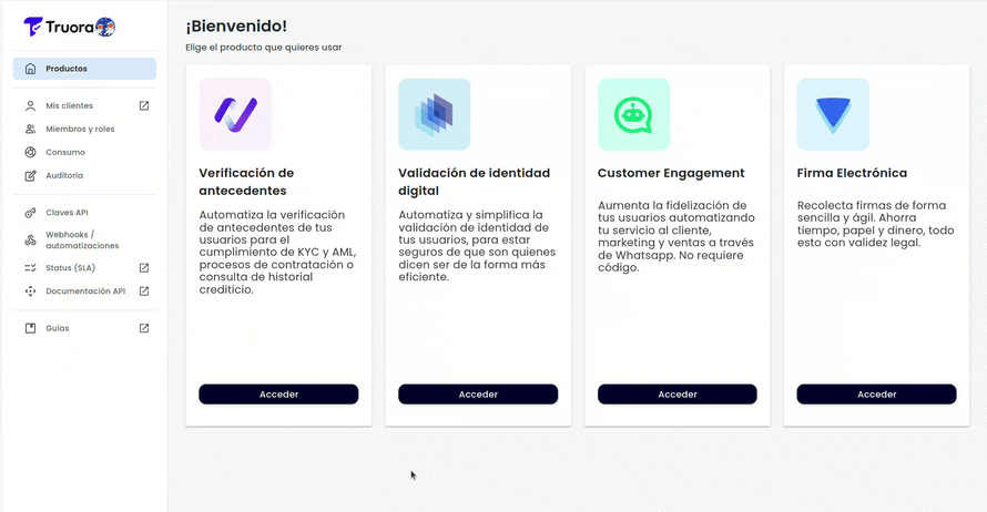 accessing checks configuration module from dashboard