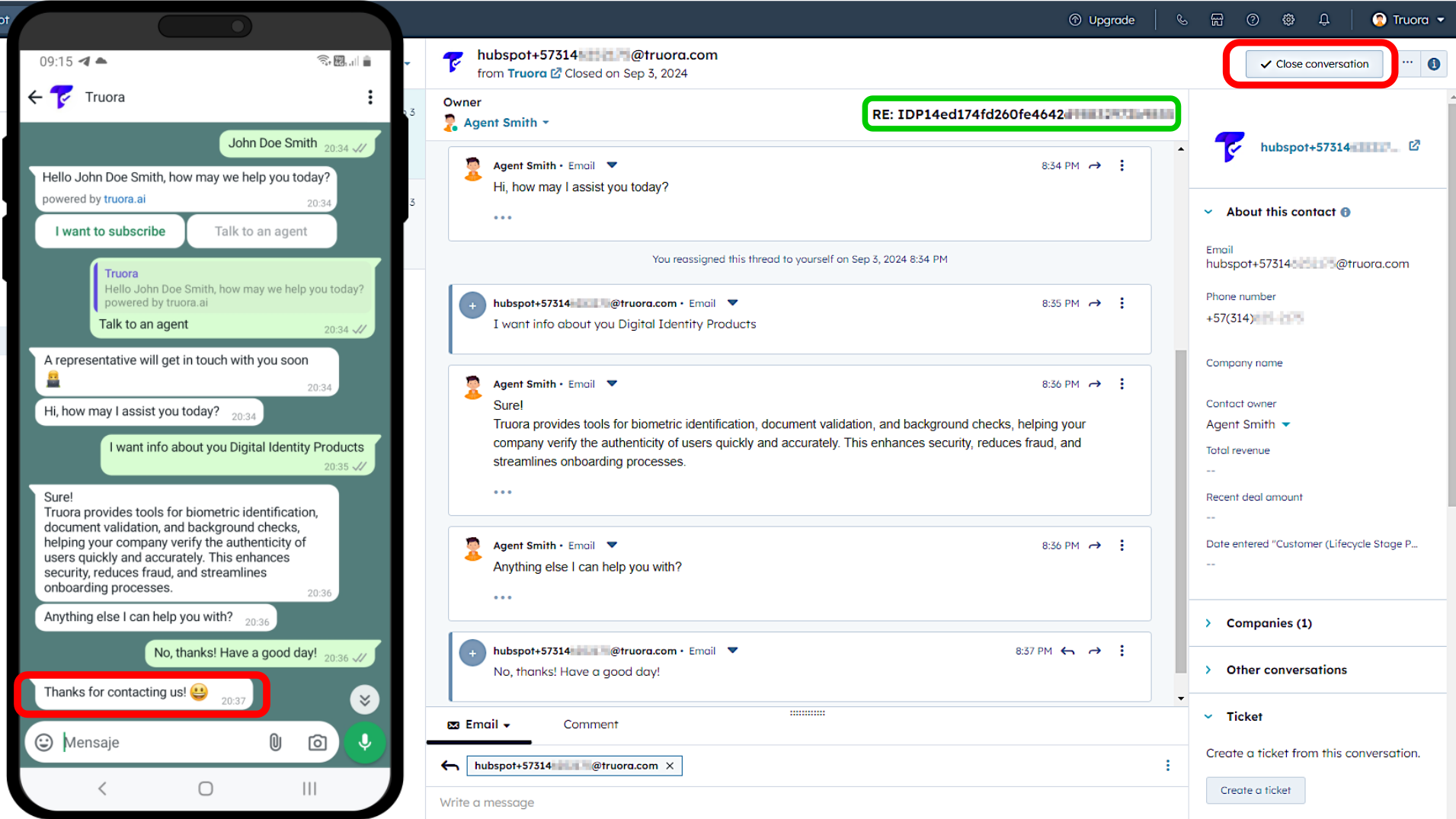 HubSpot-Whatsapp Interaction