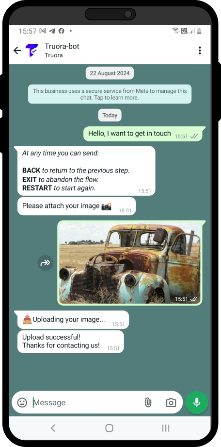 Get Image WhatsApp Interaction