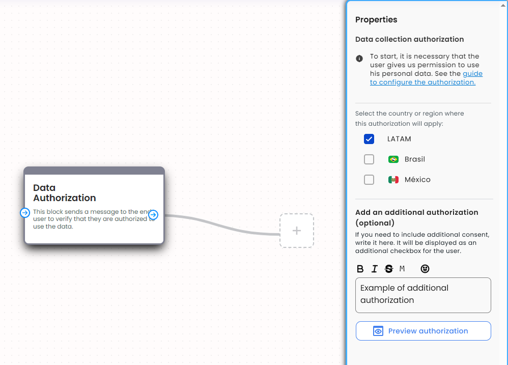 Exemple with additional authorization