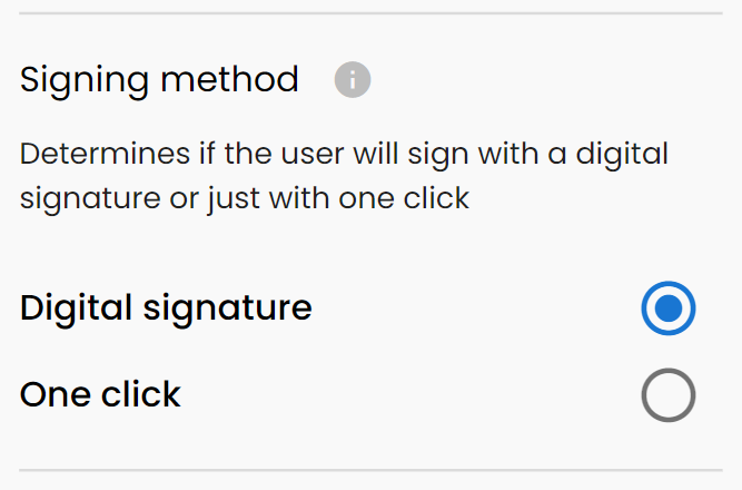 Signing methods