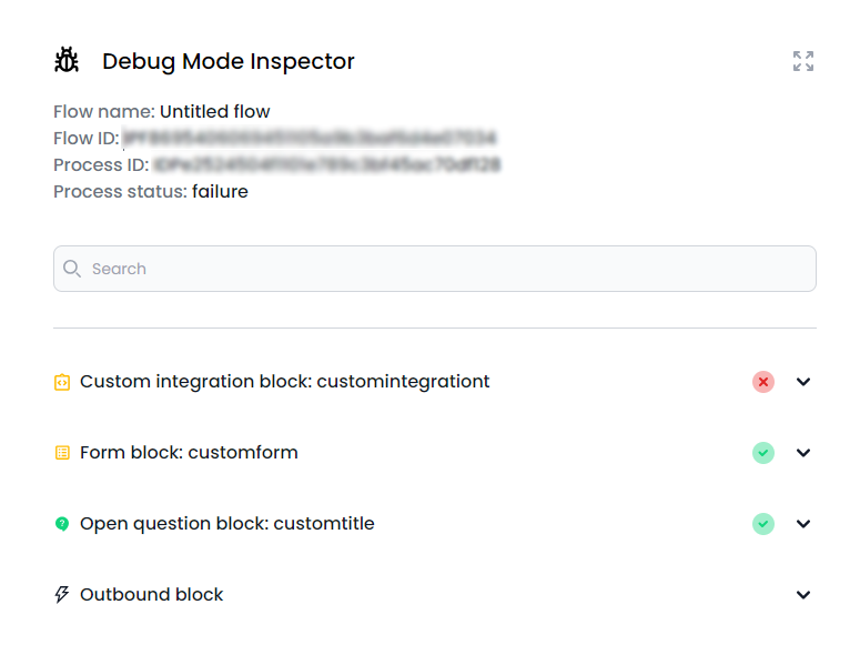 Block sidebar general information