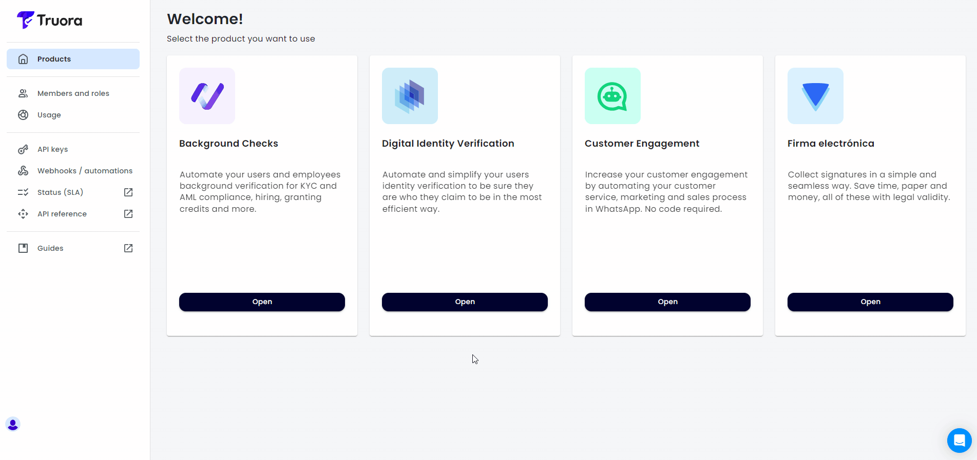 Process results view