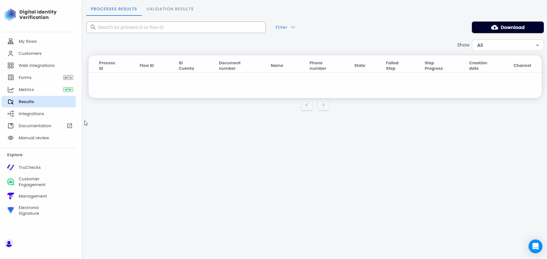 Results in DI Sidebar