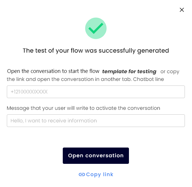 test flow