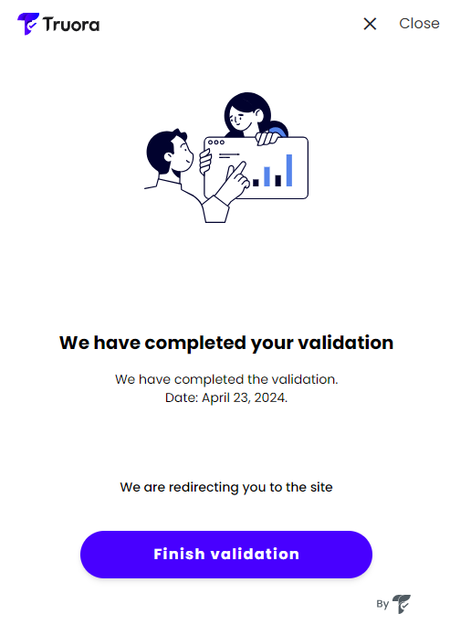 Validation Completed View